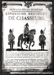 Recruitment poster for the Fifth Regiment